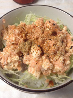 鮭豆腐丼-レシピのメイン写真