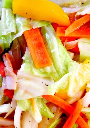 キャベツ、人参、玉ねぎちゃん野菜炒め-レシピのメイン写真