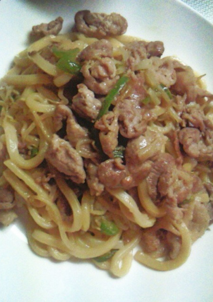 簡単すぎるバターしょうゆ焼きうどん-レシピのメイン写真