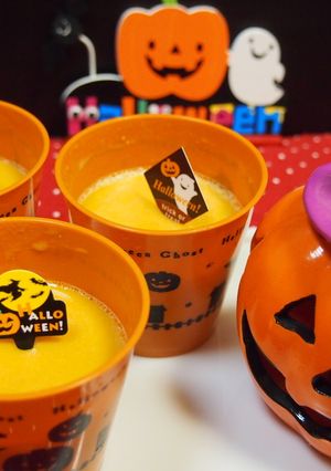 超～簡単！マシュマロ♡パンプキンムース-レシピのメイン写真