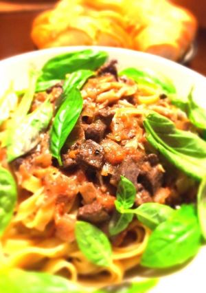 鹿肉のラグーパスタ-レシピのメイン写真