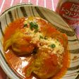トマトソースでロールキャベツ