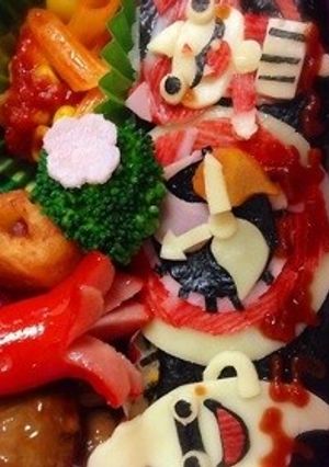 ゲラゲラポ〜妖怪ウォッチキャラ弁-レシピのメイン写真