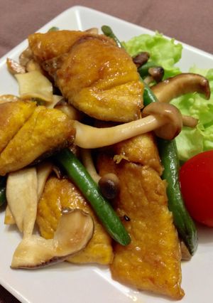 作り置きにも！鯖とキノコのカレー照り焼き-レシピのメイン写真