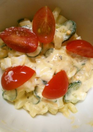 朝食 ランチ 胡瓜 トマトの 玉子サラダ-レシピのメイン写真