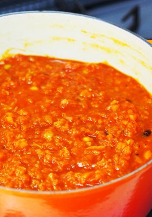 超簡単☆お肉なし野菜と豆のトマトカレー-レシピのメイン写真