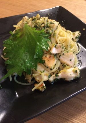 ないないづくしの鶏ジェノベーゼパスタ！-レシピのメイン写真