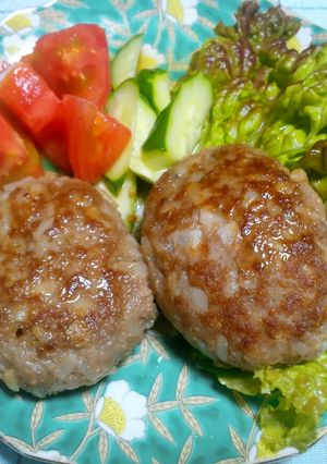 シャキシャキ&ジューシー☆蓮根ハンバーグ-レシピのメイン写真