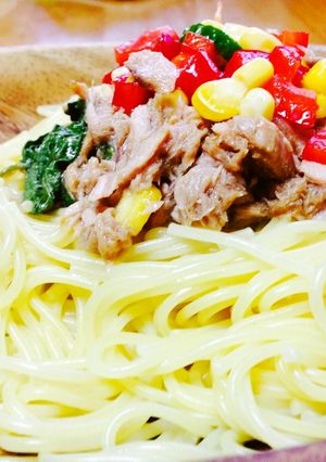 大葉にんにく醤油パスタサラダ-レシピのメイン写真