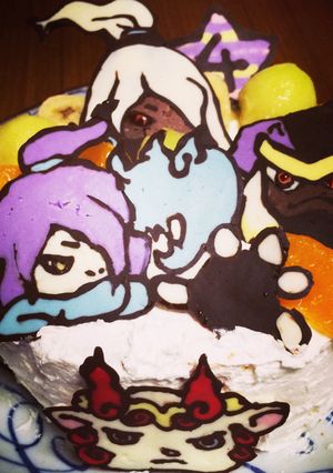 チョコペン◎妖怪ウォッチ◎キャラケーキ-レシピのメイン写真