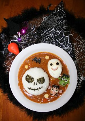 ハロウィンに♥可愛いカレーライス-レシピのメイン写真