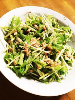 超簡単!!!水菜とツナの和え物☆-レシピのメイン写真
