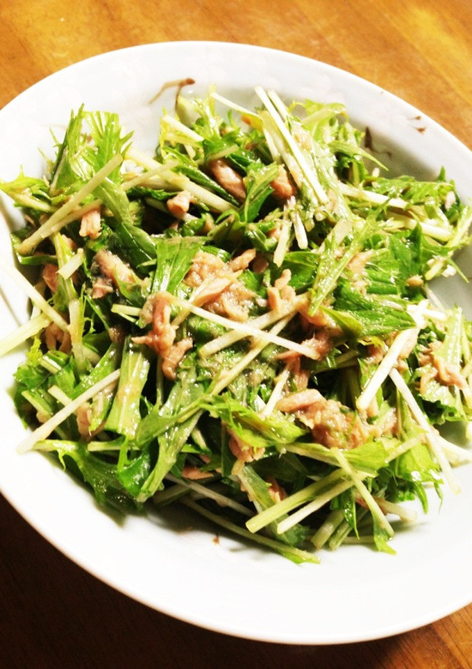 超簡単!!!水菜とツナの和え物☆-レシピのメイン写真