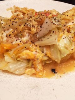 節約レシピ☆キャベツとにんじん卵の炒め物-レシピのメイン写真