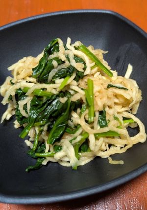 【簡単常備菜】切干大根とほうれん草お浸し-レシピのメイン写真