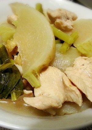 鶏むね肉ウマァ♪水晶鶏とかぶのスープ-レシピのメイン写真