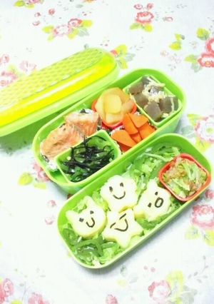 簡単楽しい♪型抜ポテトのキャラ弁♪低カロ-レシピのメイン写真