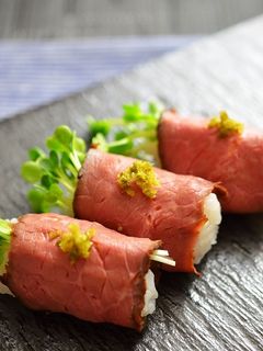 超簡単に作れる!ローストビーフ寿司-レシピのメイン写真