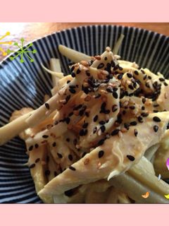 鶏肉とごぼうのマスタードビネガー味-レシピのメイン写真