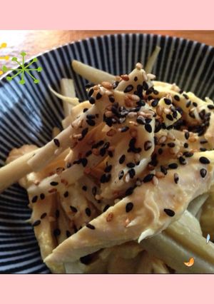 鶏肉とごぼうのマスタードビネガー味-レシピのメイン写真
