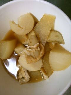 簡単! 大根 里芋 ごぼう 油揚げの煮物-レシピのメイン写真