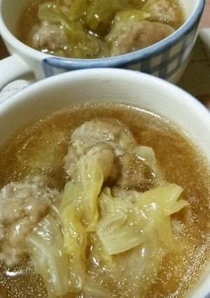 キャベツと肉団子のふわトロ煮-レシピのメイン写真