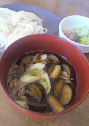 焦がし醤油で茄子香ばしいうどんのつけ汁！-レシピのメイン写真