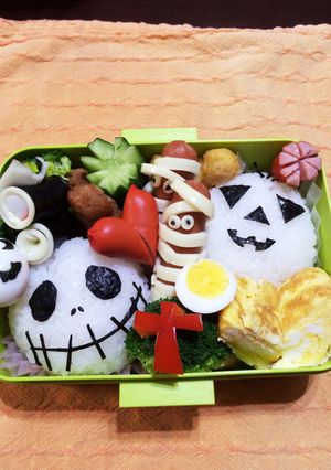ハロウィン キャラ弁 ウィンナー-レシピのメイン写真