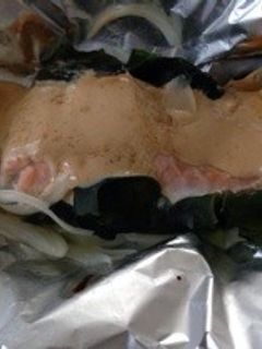 鮭の味噌マヨホイル焼き-レシピのメイン写真