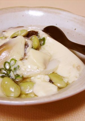 ひたし豆で♪つるるん茶碗蒸し-レシピのメイン写真