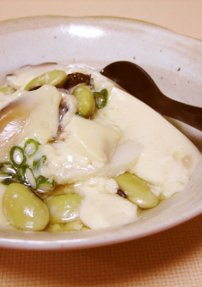 ひたし豆で♪つるるん茶碗蒸し-レシピのメイン写真