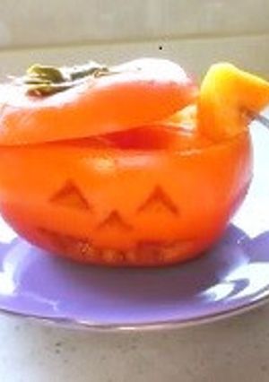 柿もハロウィン♪-レシピのメイン写真