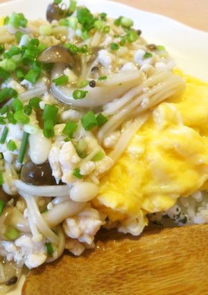 そぼろあんの和風オムライス-レシピのメイン写真