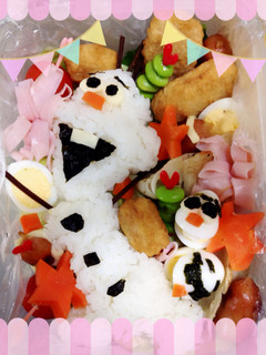 オラフの簡単キャラ弁٩( 'ω' )و-レシピのメイン写真