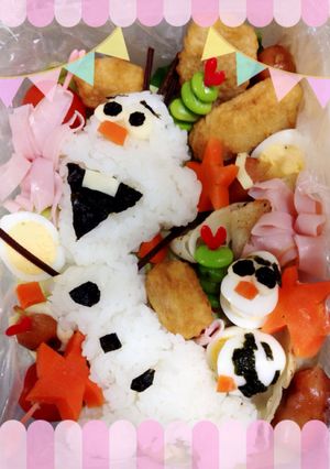 オラフの簡単キャラ弁٩( 'ω' )و-レシピのメイン写真