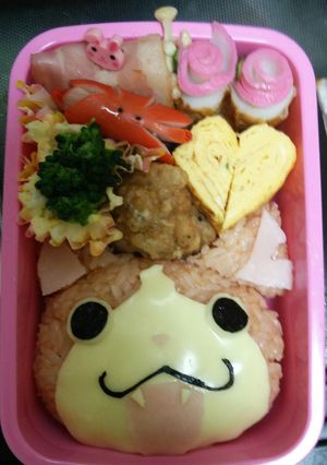 妖怪ウォッチ じばにゃん キャラ弁-レシピのメイン写真