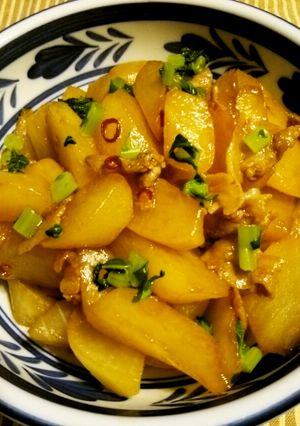 大根×豚バラ肉のオイスター炒め♪-レシピのメイン写真