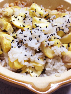 土鍋で栗ごはん-レシピのメイン写真