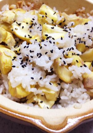 土鍋で栗ごはん-レシピのメイン写真