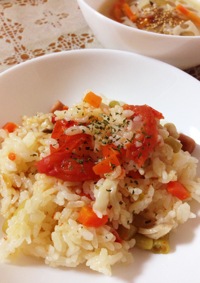 旨味たっぷり♡ミニトマトの炊き込みご飯-レシピのメイン写真