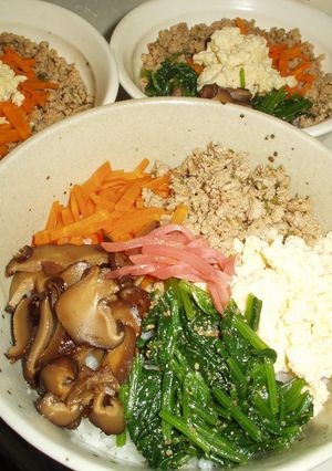 カラフル☆五色のそぼろ丼-レシピのメイン写真
