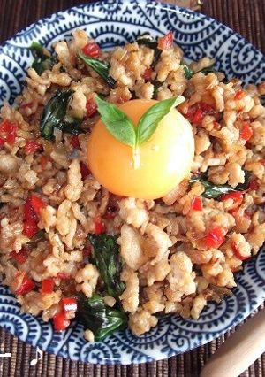 調味料２つ★和風ガパオ丼-レシピのメイン写真