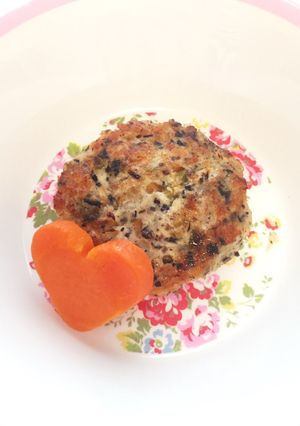 離乳食♪鉄分たっぷり鶏と豆腐のハンバーグ-レシピのメイン写真