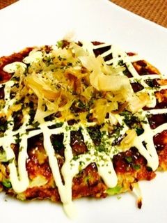 【15分】ヘルシー♡とろろチーズお好み焼-レシピのメイン写真