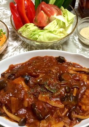 簡単！チキントマト煮 〜隠し味で本格味〜-レシピのメイン写真