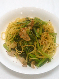 豚と小松菜のしそ風味パスタ-レシピのメイン写真