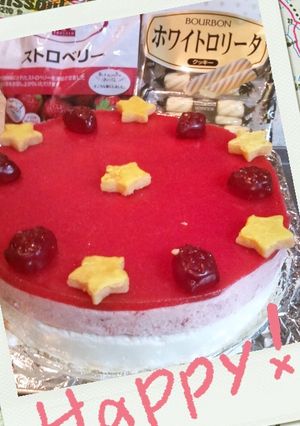 いちごチーズケーキ-レシピのメイン写真