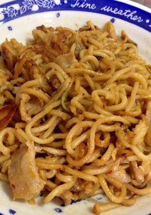 豚キムチ焼きラーメン-レシピのメイン写真