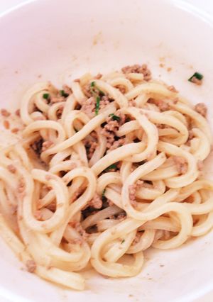 自慢の梅そぼろうどん-レシピのメイン写真