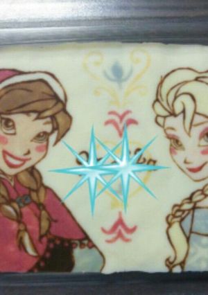 アナとエルサのキャラチョコ-レシピのメイン写真